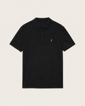 BLACK SHORT SLEEVE RAMSKULL POLO SHIRT