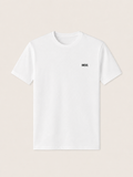 DIESEL CREW NECK LOGO PLAQUE WHITE T-SHIRT