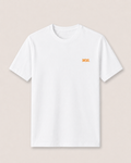DIESEL ORANGE LOGO T-SHIRT - WHITE