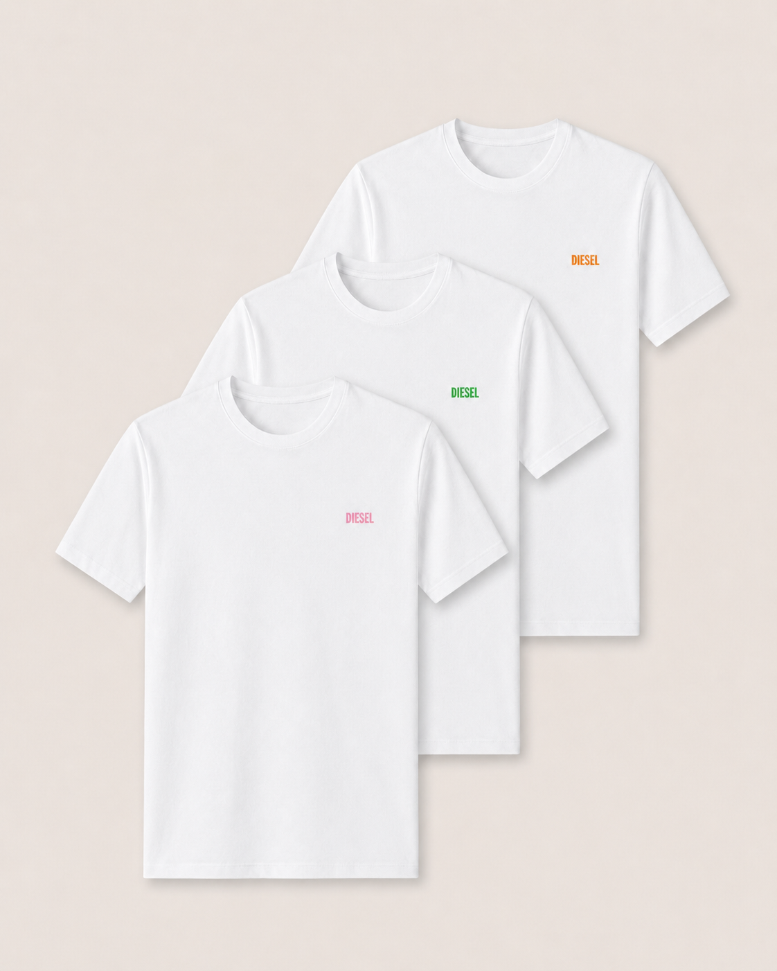 DIESEL WHITE T-SHIRT PACK