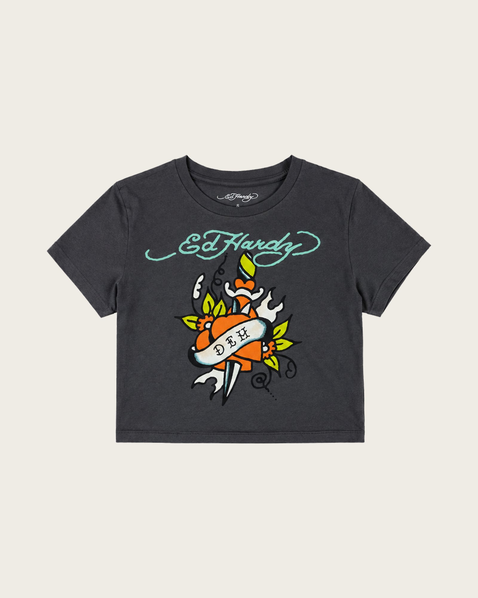 Ed Hardy Fitted Tee - Gray
