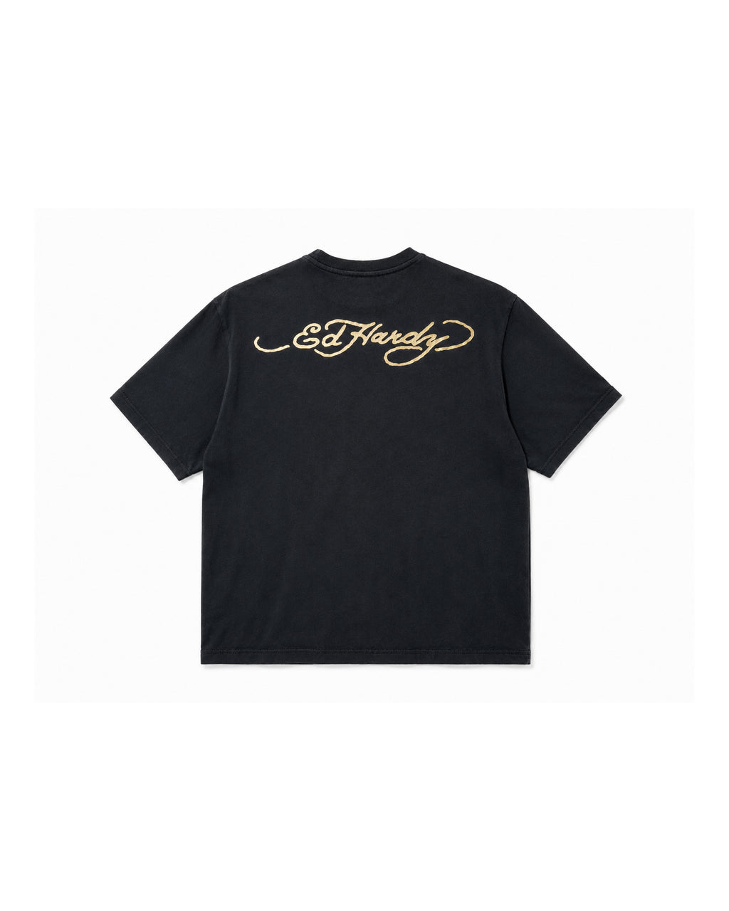 Tiger Head Heart Ed Hardy Fitted Tee - Black
